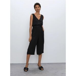 ARITZIA Babaton Maximillian Wide Leg Jumpsuit, Black, No Belt, Size Small
